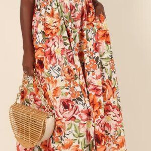 Madeira Dress Orange Floral